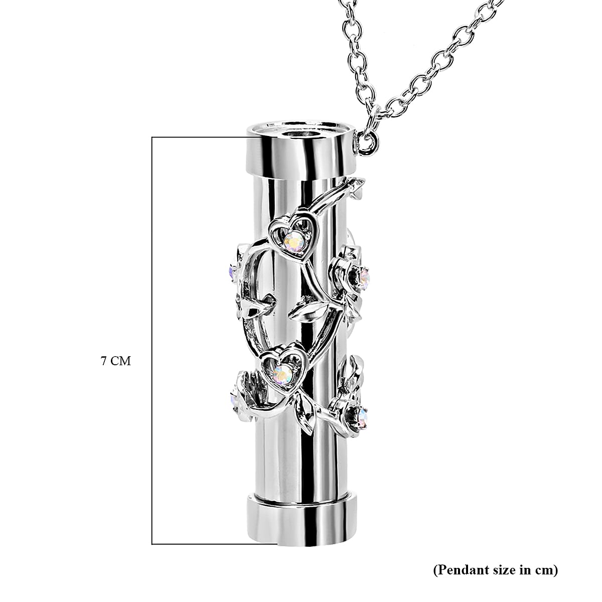 Multi Colour Austrian Crystal Kaleidoscope Necklace (Size 30 With 2 Inch Extender) in Silver Tone V32518814 4