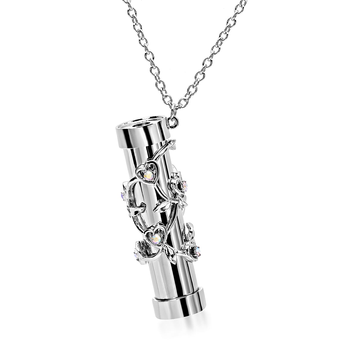 Multi Colour Austrian Crystal Kaleidoscope Necklace (Size 30 With 2 Inch Extender) in Silver Tone V32351307 0