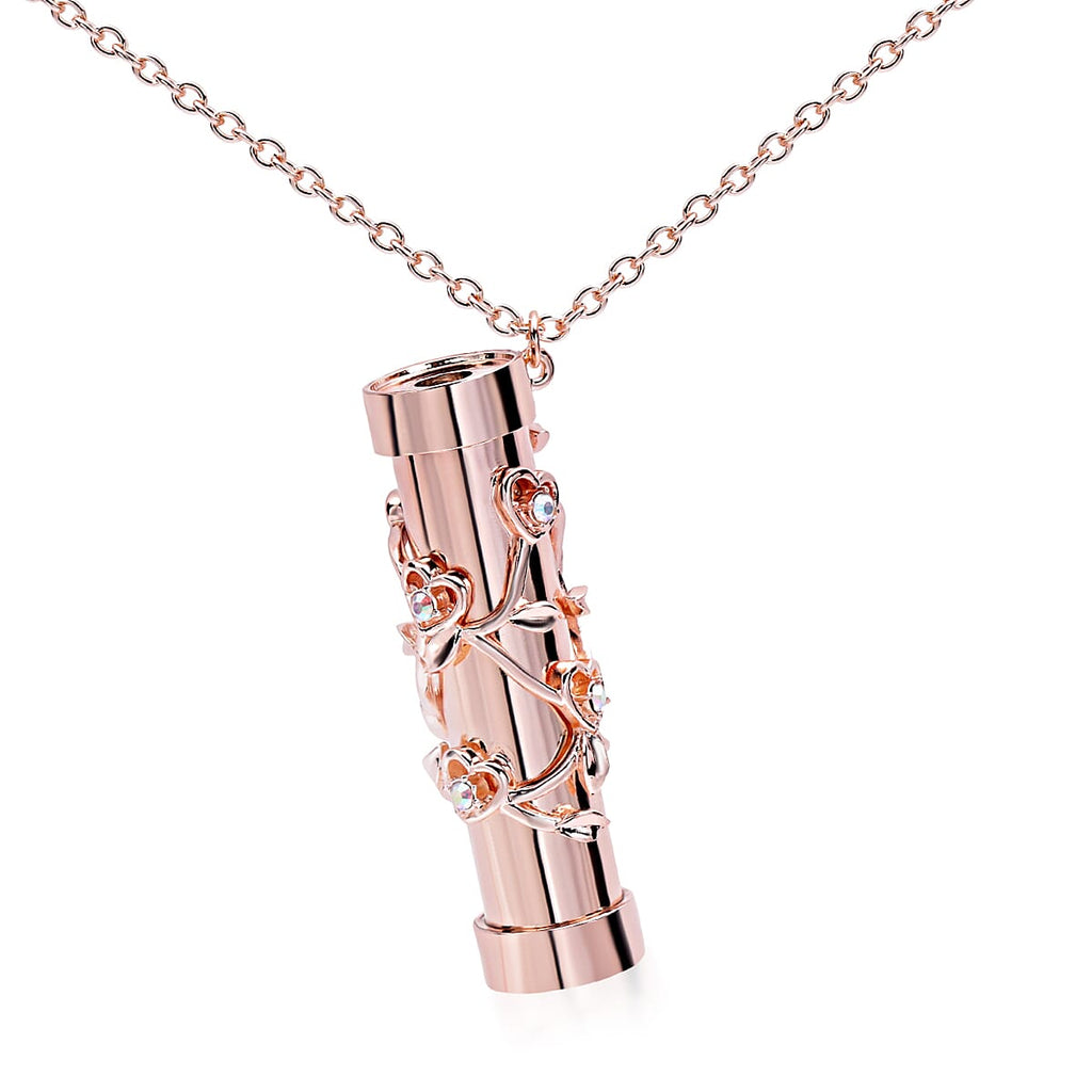 Multi Colour Austrian Crystal Kaleidoscope Necklace (Size 30 With 2 Inch Extender) in Rose Gold Tone