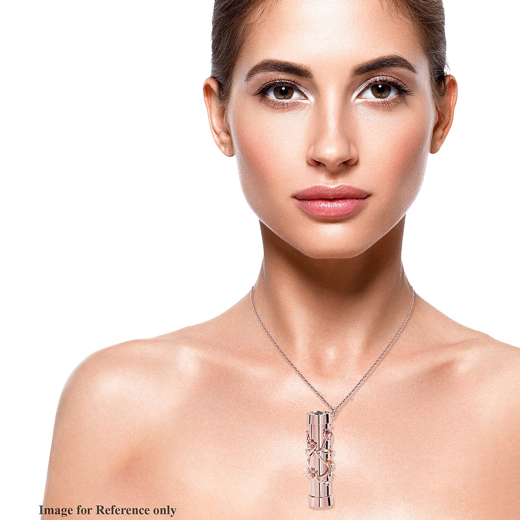 Multi Colour Austrian Crystal Kaleidoscope Necklace (Size 30 With 2 Inch Extender) in Rose Gold Tone