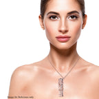 Multi Colour Austrian Crystal Kaleidoscope Necklace (Size 30 With 2 Inch Extender) in Rose Gold Tone