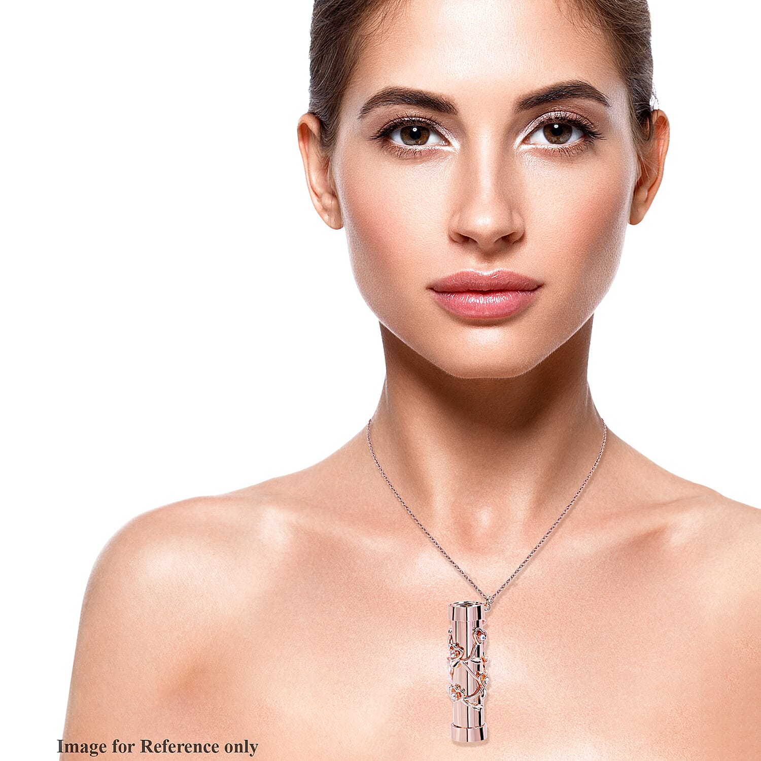 Multi Colour Austrian Crystal Kaleidoscope Necklace (Size 30 With 2 Inch Extender) in Rose Gold Tone V32513412 2