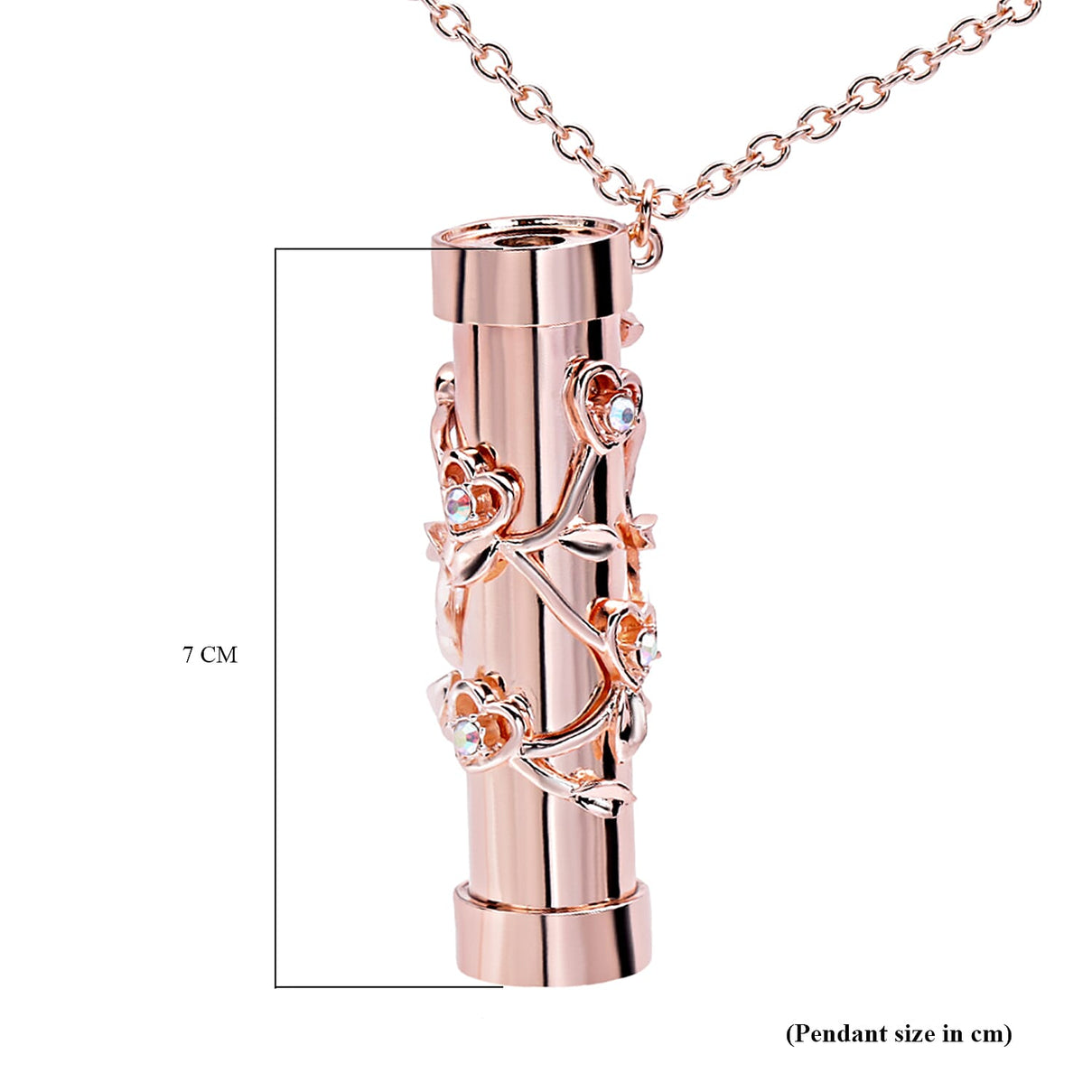 Multi Colour Austrian Crystal Kaleidoscope Necklace (Size 30 With 2 Inch Extender) in Rose Gold Tone V32513412 4