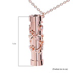 Multi Colour Austrian Crystal Kaleidoscope Necklace (Size 30 With 2 Inch Extender) in Rose Gold Tone