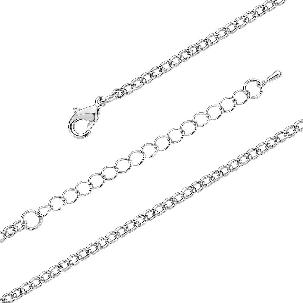Multi Colour Austrian Crystal Circle Pendant with Chain (Size 29-2.5 Inch Ext.) 4119583 5