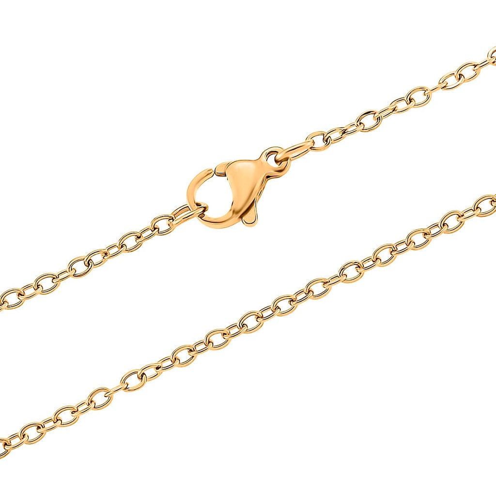 Designer Inspired-  Cubic Zirconia Teddy Bear Pendant with Chain (Size 20) in Yellow Gold Plated- Pink