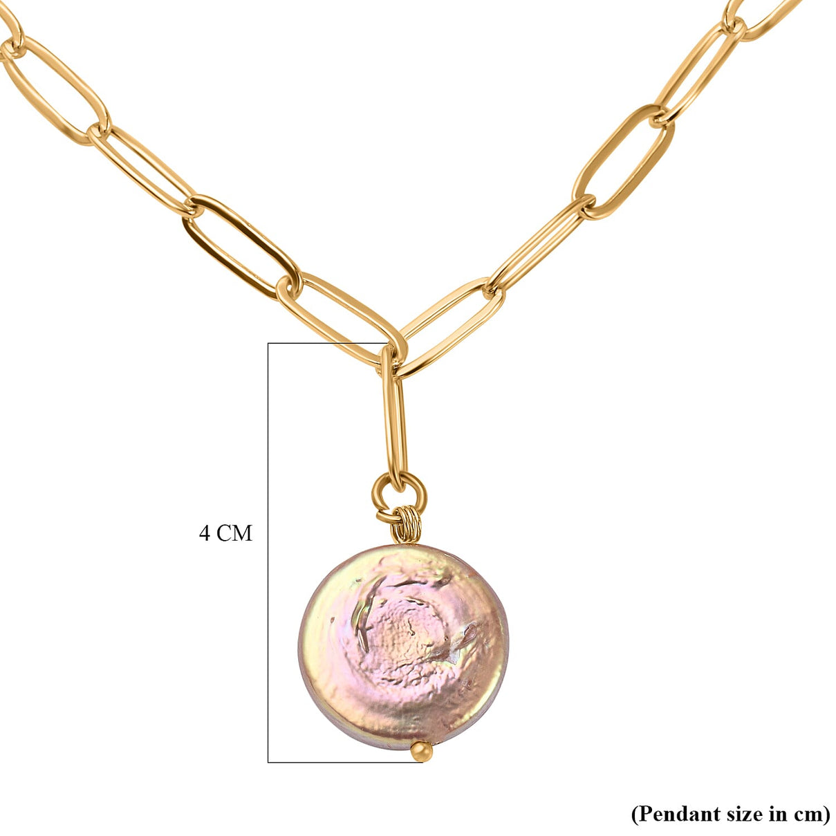 Multi Colour Keshi Pearl Necklace (Size - 20) in Yellow Gold Tone 3885740 5
