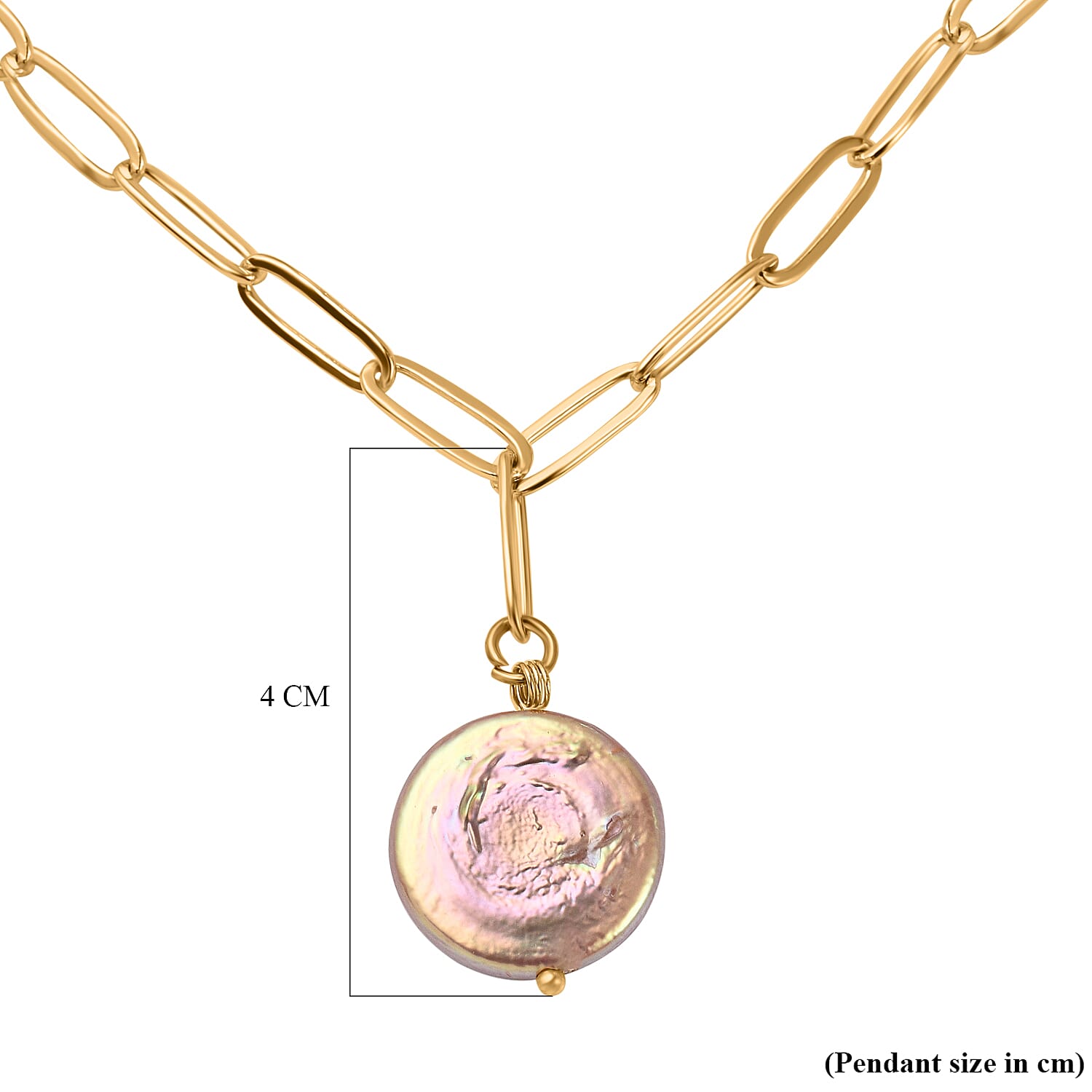 Multi Colour Keshi Pearl Necklace (Size - 20) in Yellow Gold Tone 3885740 5