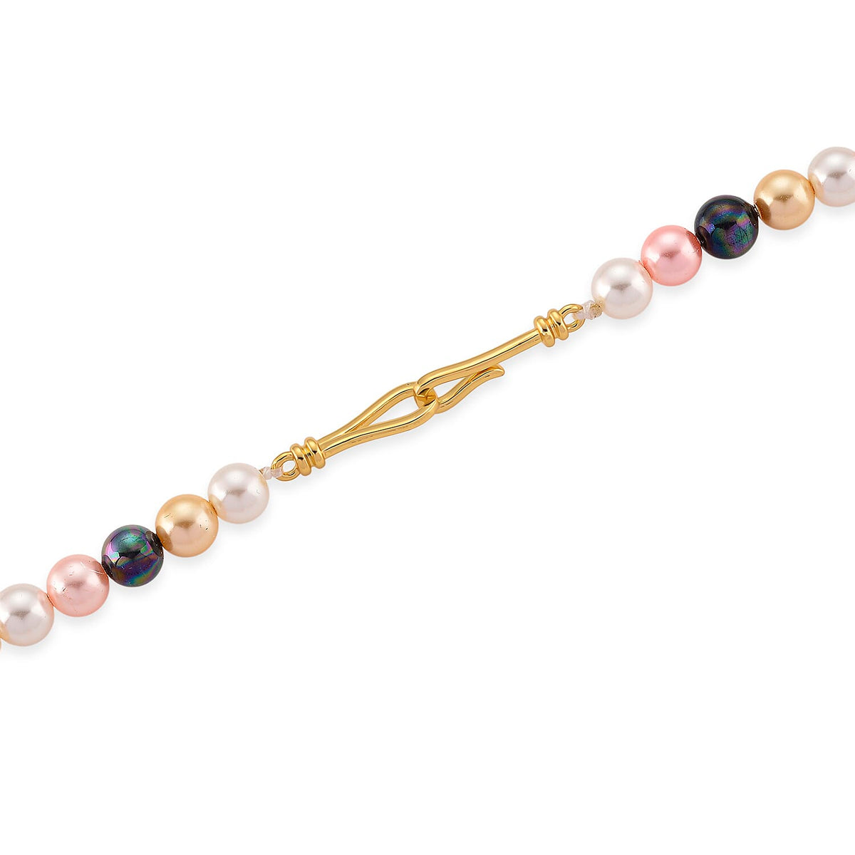 Multi Colour Shell Pearl &amp; White Crystal Necklace 282.00 Ct. V32645056 9