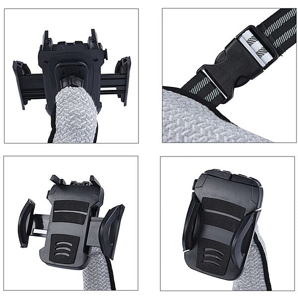 Multi-Function Back Support Cushion with Mobile Phone Holder - Grey 6343976 7
