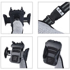 Multi Function Back Support Cushion with Mobile Phone Holder (Size 33x50Cm) - Grey