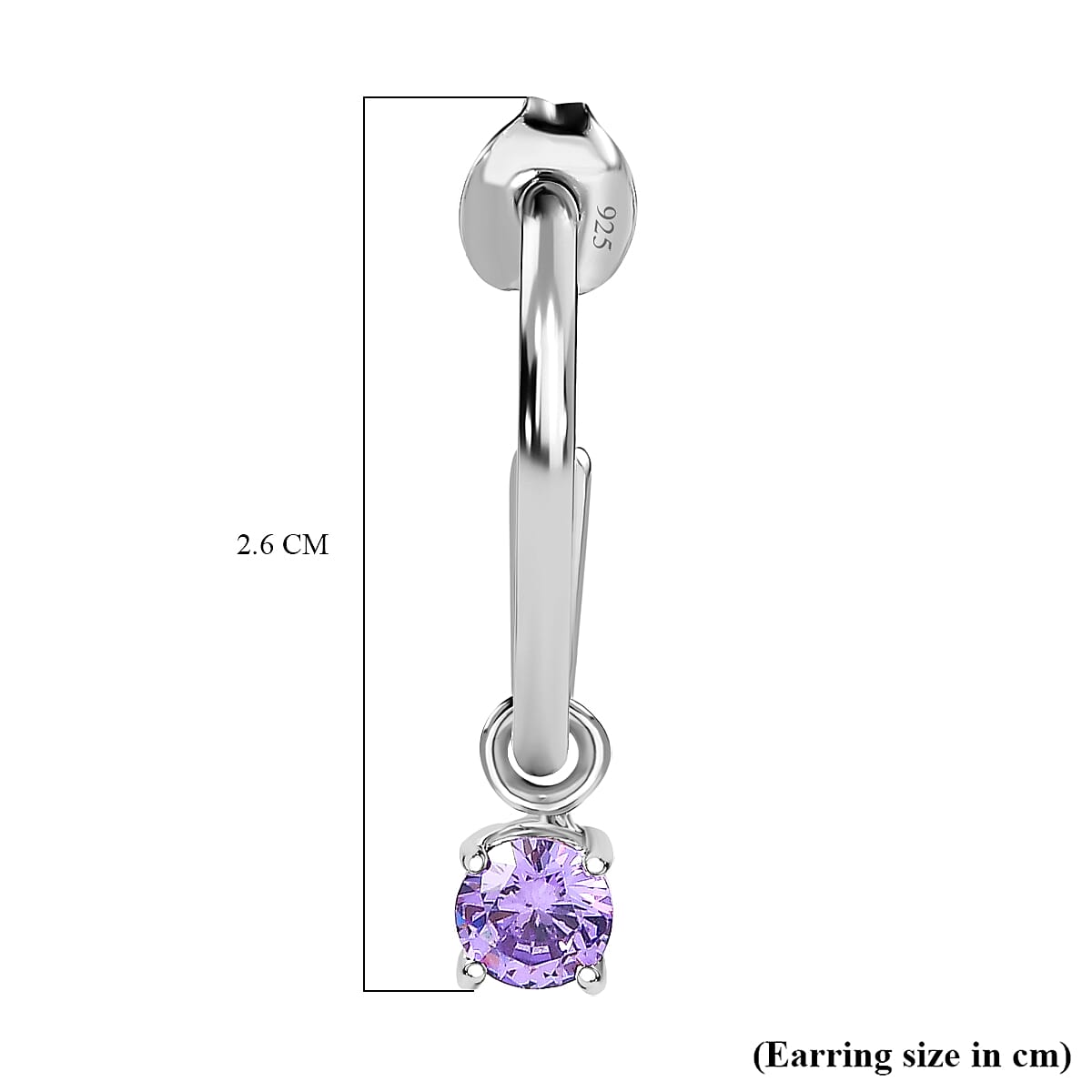 Echangeable Multi-Gemstone Hoop Earrings in Platinum Overlay Sterling Silver 6.78 Ct. 7579199 5