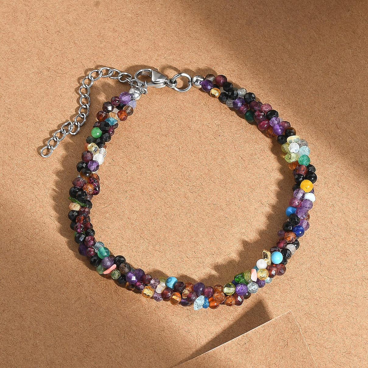 Multi Gemstones Bracelet (Size - 7.5-2 Ext.) 45.00 Ct. 8037289 1