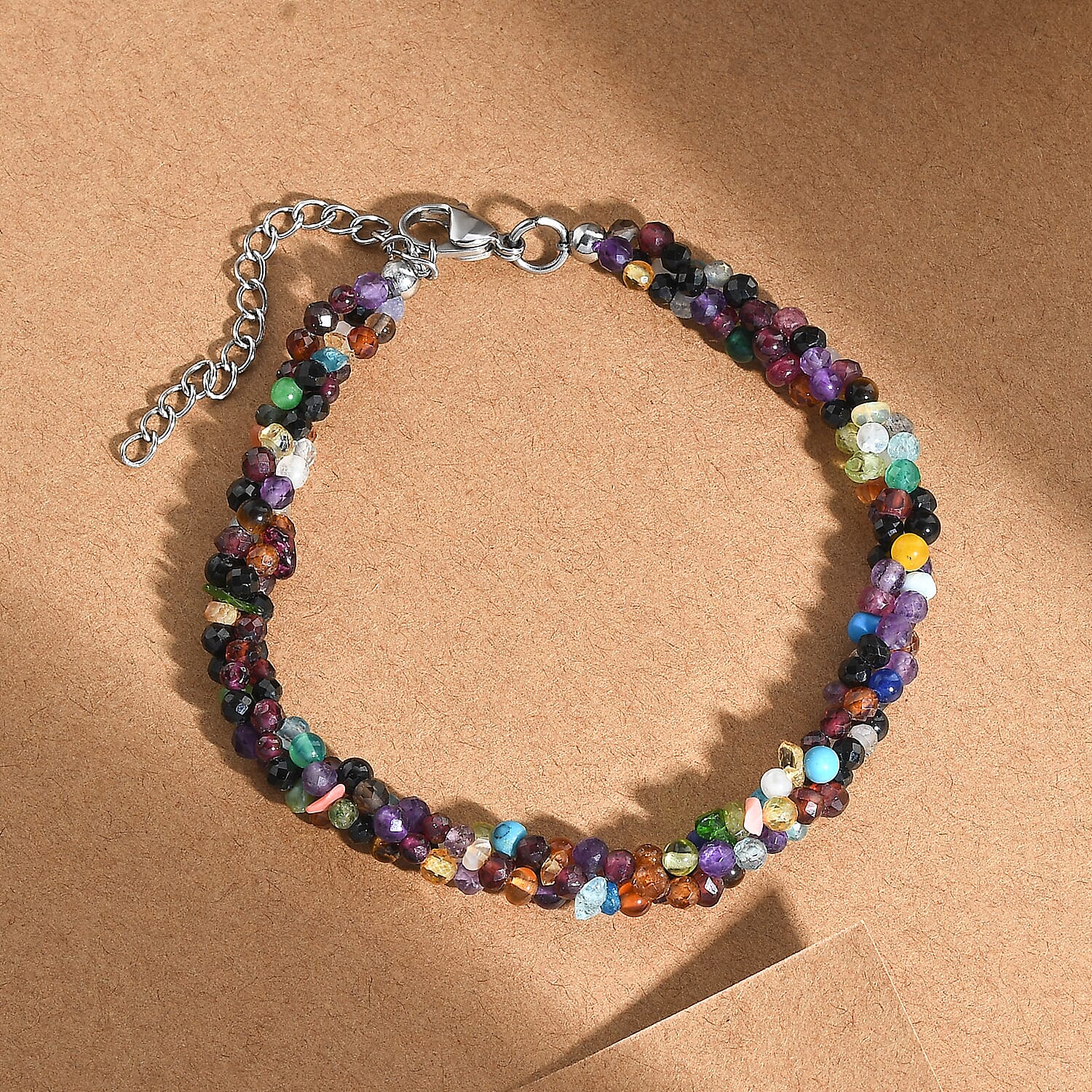 Multi Gemstones Bracelet (Size - 7.5-2 Ext.) 45.00 Ct. 8037289 1