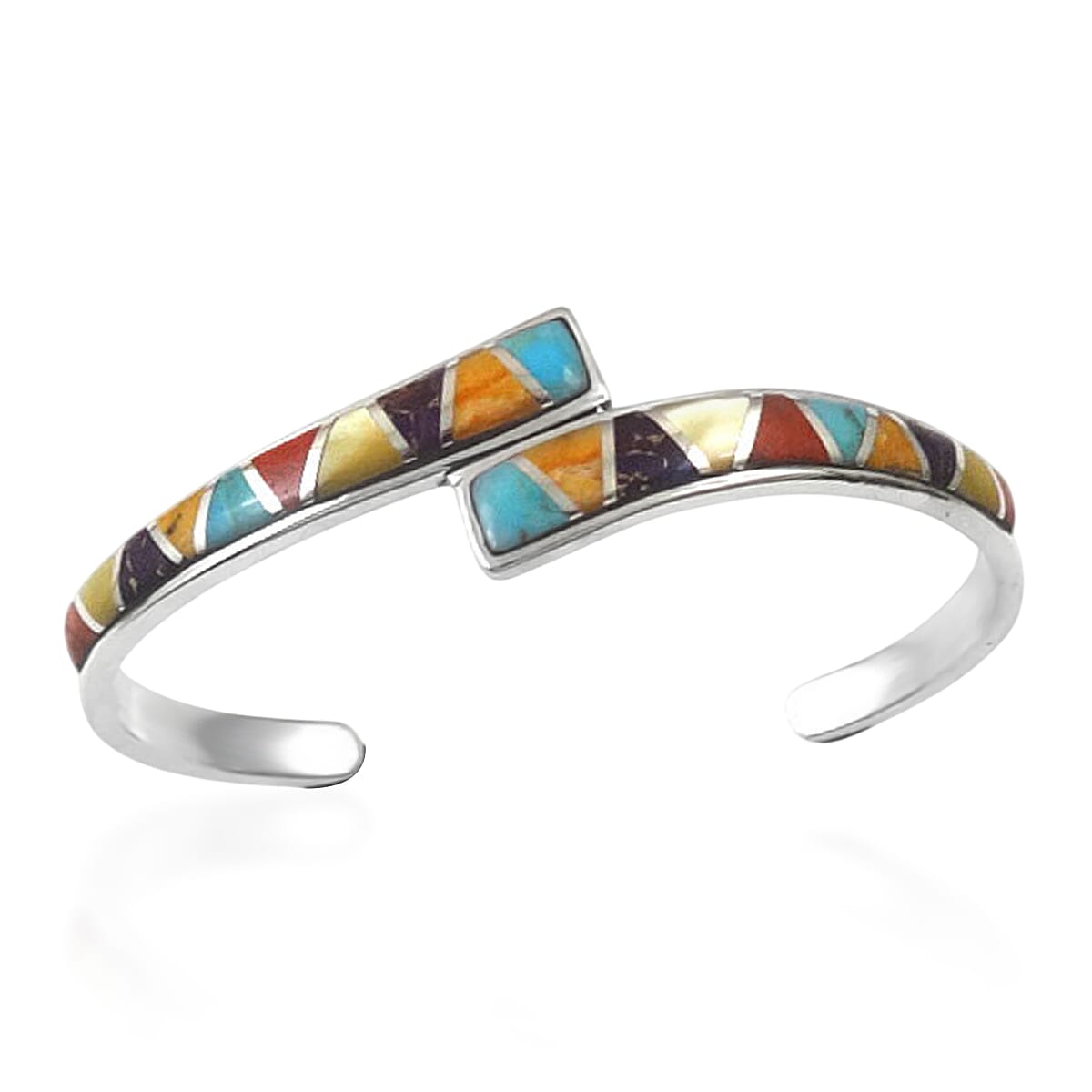 Santa Fe Collection 2 Ct. Multi Gemstones Bracelet (Size - 6.5) Sterling Silver 8216424 0