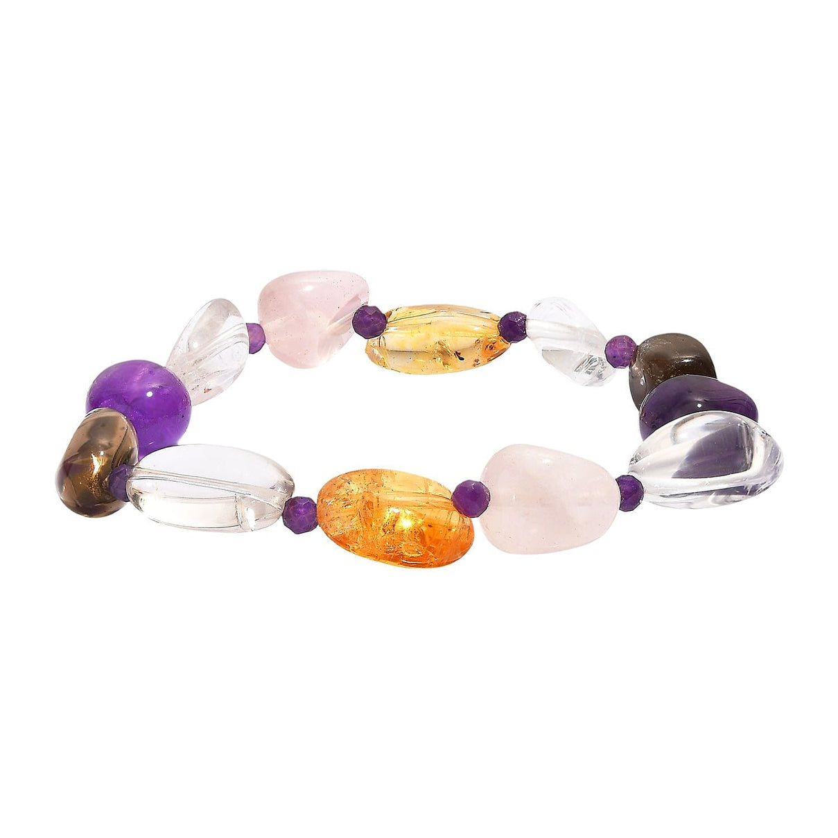 Multi Gemstones Bracelet (Stretchable) 130.00 Ct. 8320423 0