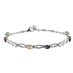 Multi Gemstones Bracelet (Size 8.5 with Extender)