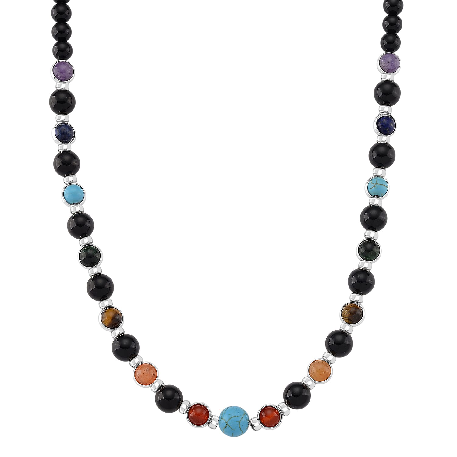 Tucson Find- Multi Gemstones Necklace (Size - 18 - 2) 213.00 Ct. 8179223 0