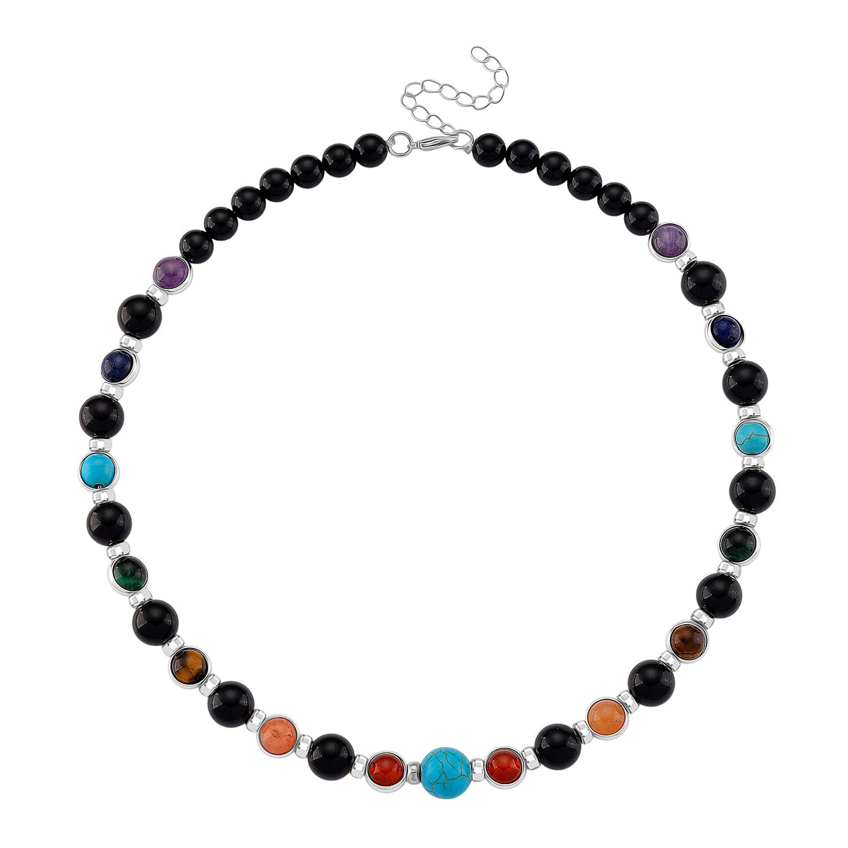 Tucson Find- Multi Gemstones Necklace (Size - 18 - 2) 213.00 Ct. 8179223 3