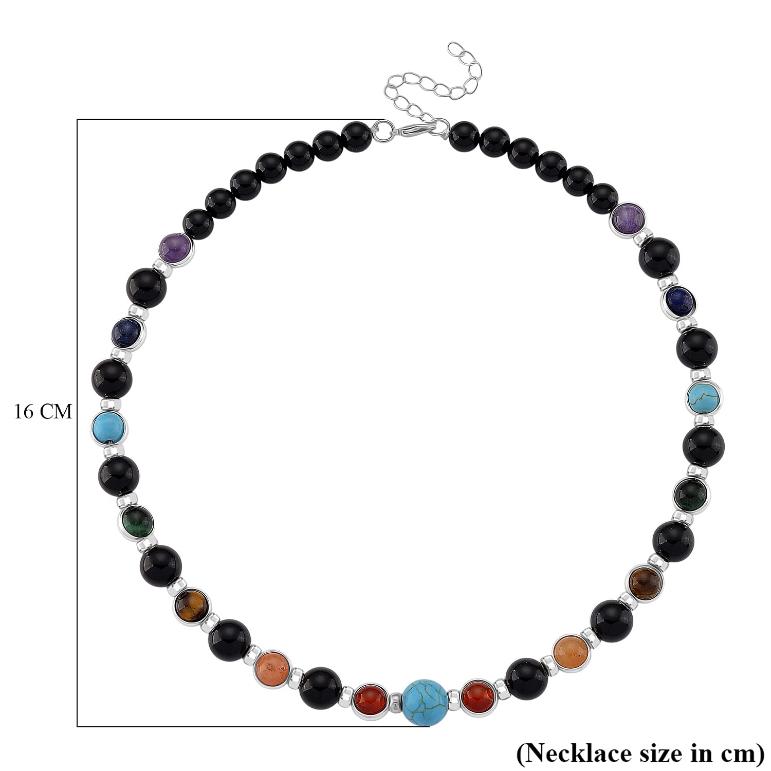 Tucson Find- Multi Gemstones Necklace (Size - 18 - 2) 213.00 Ct. 8179223 6