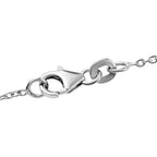 Multi Gemstones Necklace (Size - 18) in Rhodium Sterling Silver 12.0 Ct.