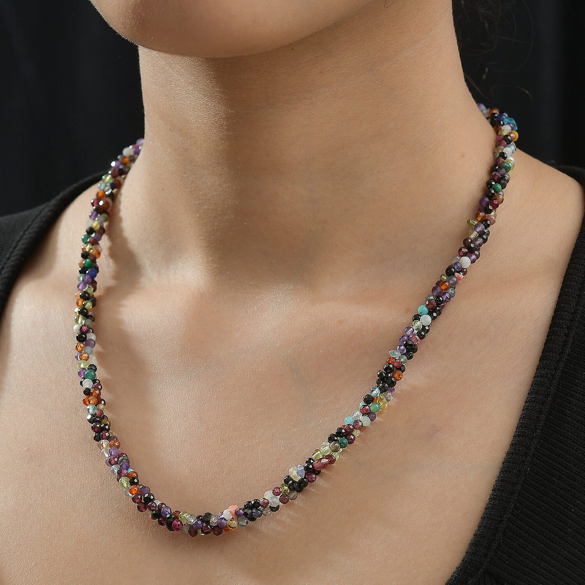 Multi Gemstones Necklace (Size - 20) 125.00 Ct. 8037283 1