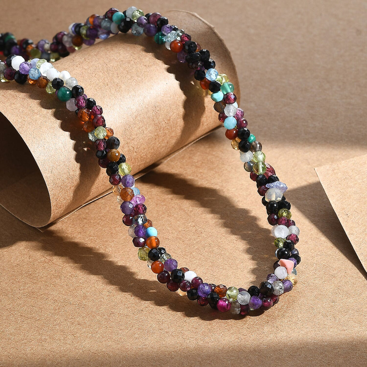 Multi Gemstones Necklace (Size - 20) 125.00 Ct. 8037283 2