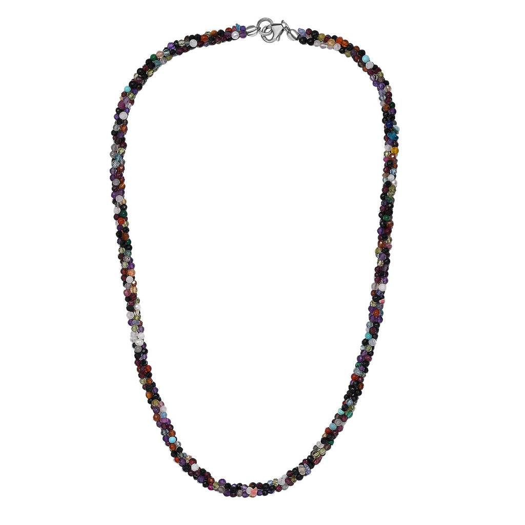 Multi Gemstones Necklace (Size - 20) 125.00 Ct.