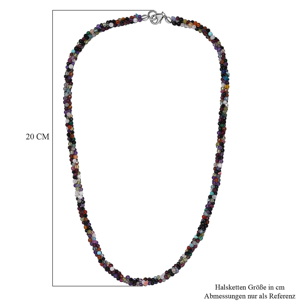 Multi Gemstones Necklace (Size - 20) 125.00 Ct. 8037283 5