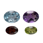Multi Gemstones Oval Mix mm