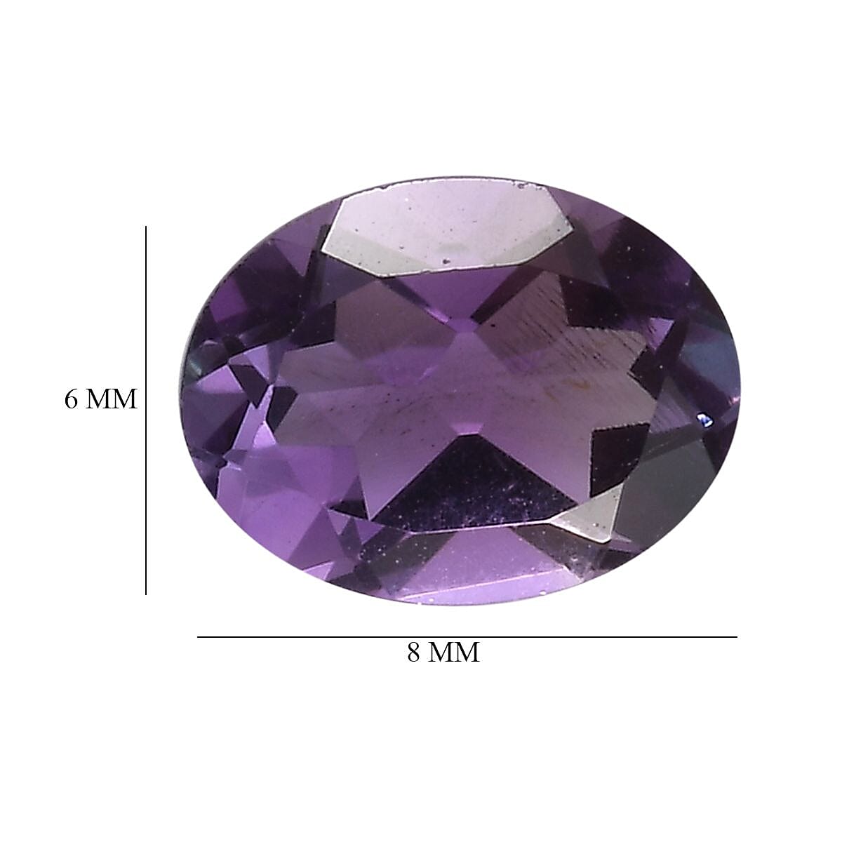 Set of Red Garnet (6X4mm), Peridot (6X4mm), Skyblue Topaz (8x6mm), and African Amethyst (8x6mm) Loos V32607936 5