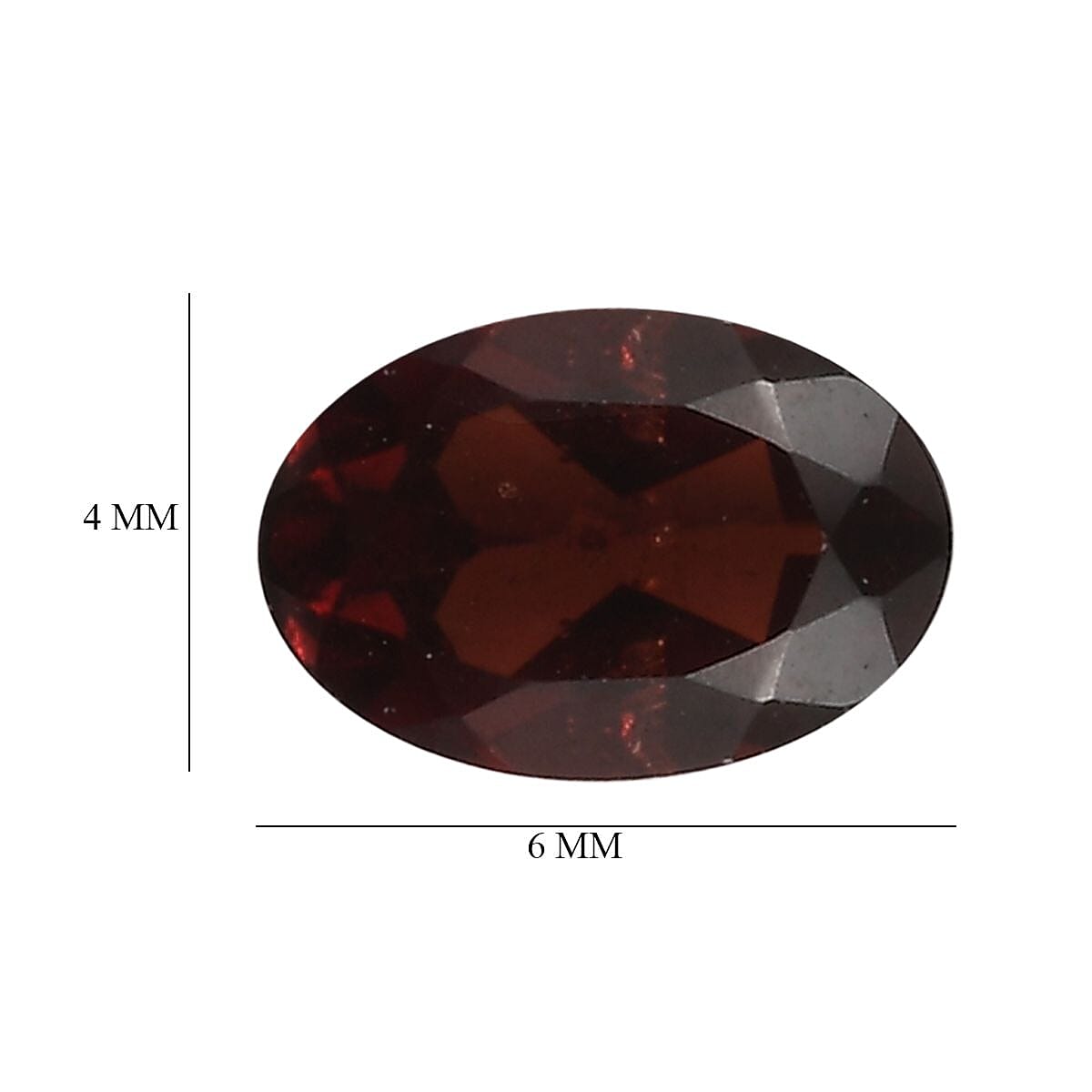 Set of Red Garnet (6X4mm), Peridot (6X4mm), Skyblue Topaz (8x6mm), and African Amethyst (8x6mm) Loos V32607936 6