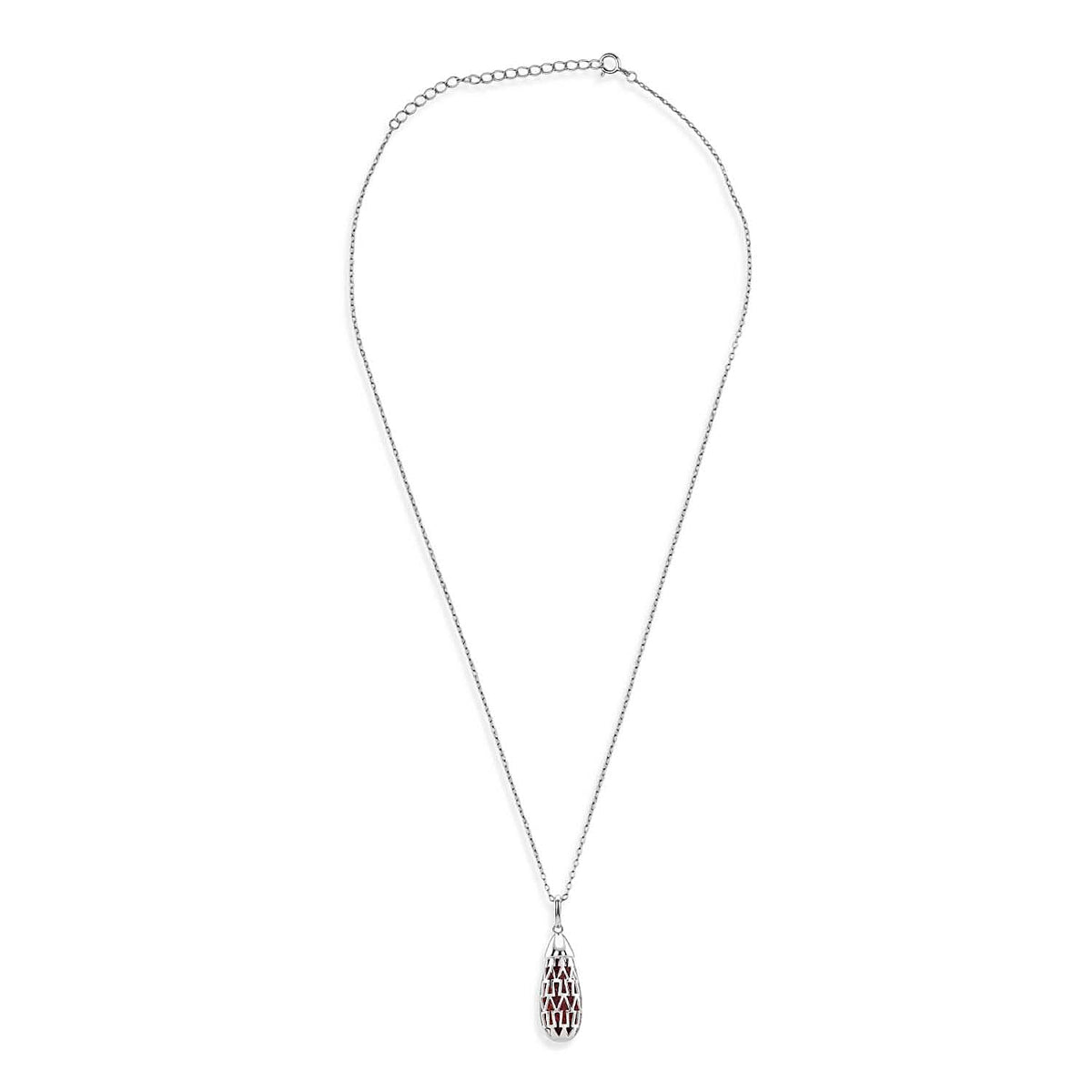 Multi Gemstones Pendant with Chain (Size 16-2 Ext) with Spring Ring Clasp in Rhodium Overlay Sterling Silver 5.00 Ct. 8179709 3