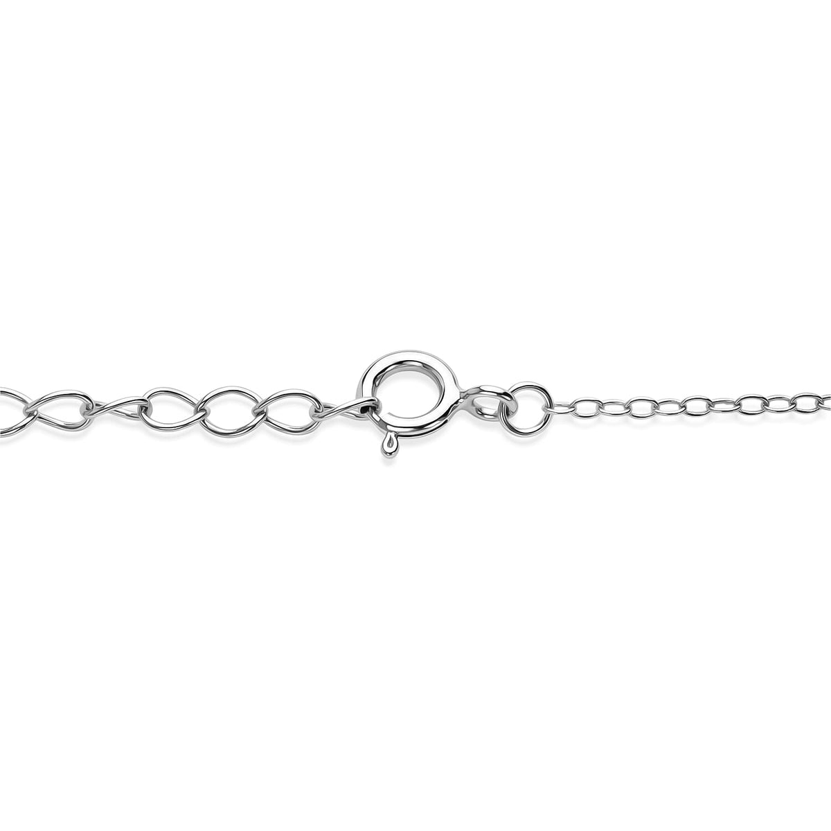 Multi Gemstones Pendant with Chain (Size 16-2 Ext) with Spring Ring Clasp in Rhodium Overlay Sterling Silver 5.00 Ct. 8179709 4