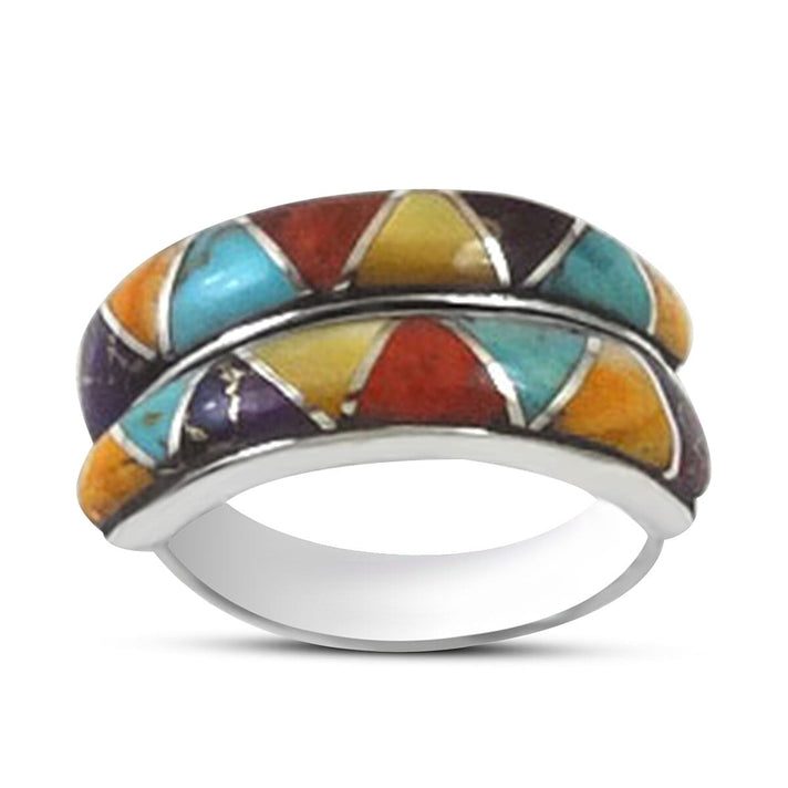 Santa Fe Collection 1.7 Ct. Multi Gemstones Ring in Sterling Silver 8214922 1