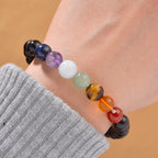 Shungite Seven Chakras Bracelet