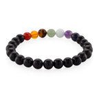 Shungite Seven Chakras Bracelet