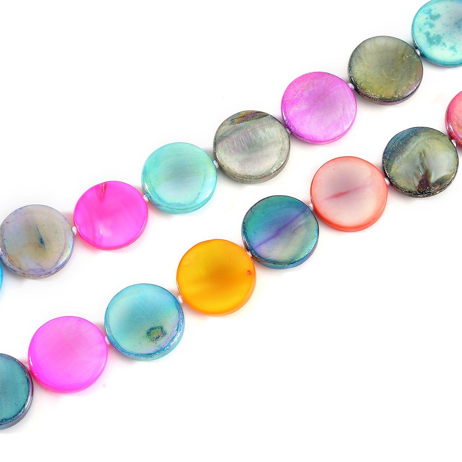 Multi Shell Pearl Coin Necklace (Size - 46) 400.00 Ct. 7785392 5