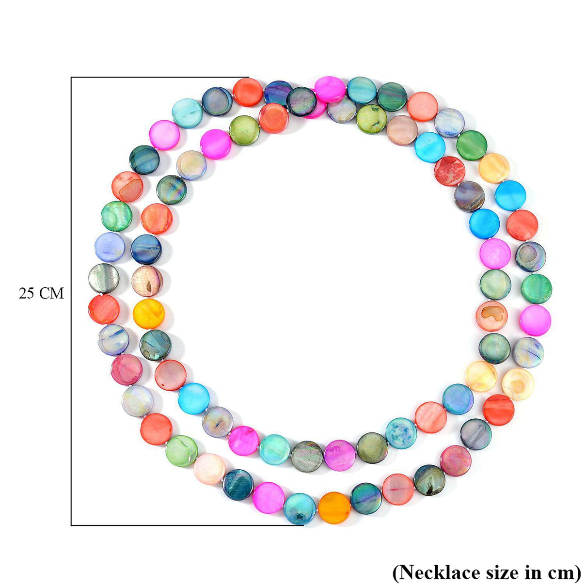 Multi Shell Pearl Coin Necklace (Size - 46) 400.00 Ct. 7785392 6