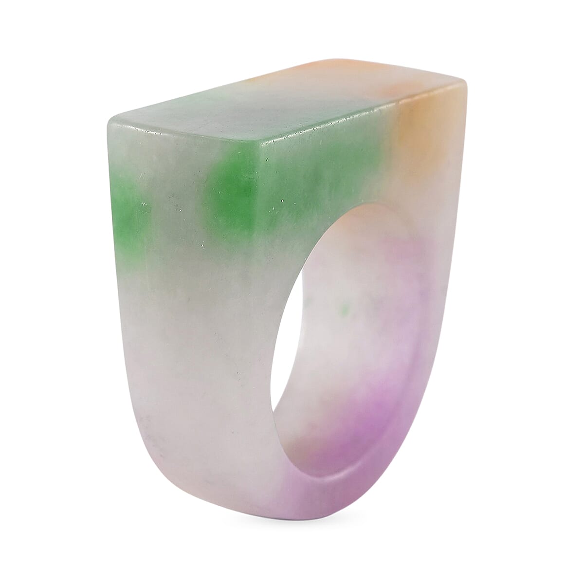 Premium Enhanced Multi Colour Jadeite Ring 60.00 Ct. 8132573 3
