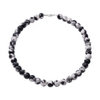 Multi Jasper Beads Necklace (Size - 20) in Rhodium Overlay Sterling Silver 300.00 Ct.