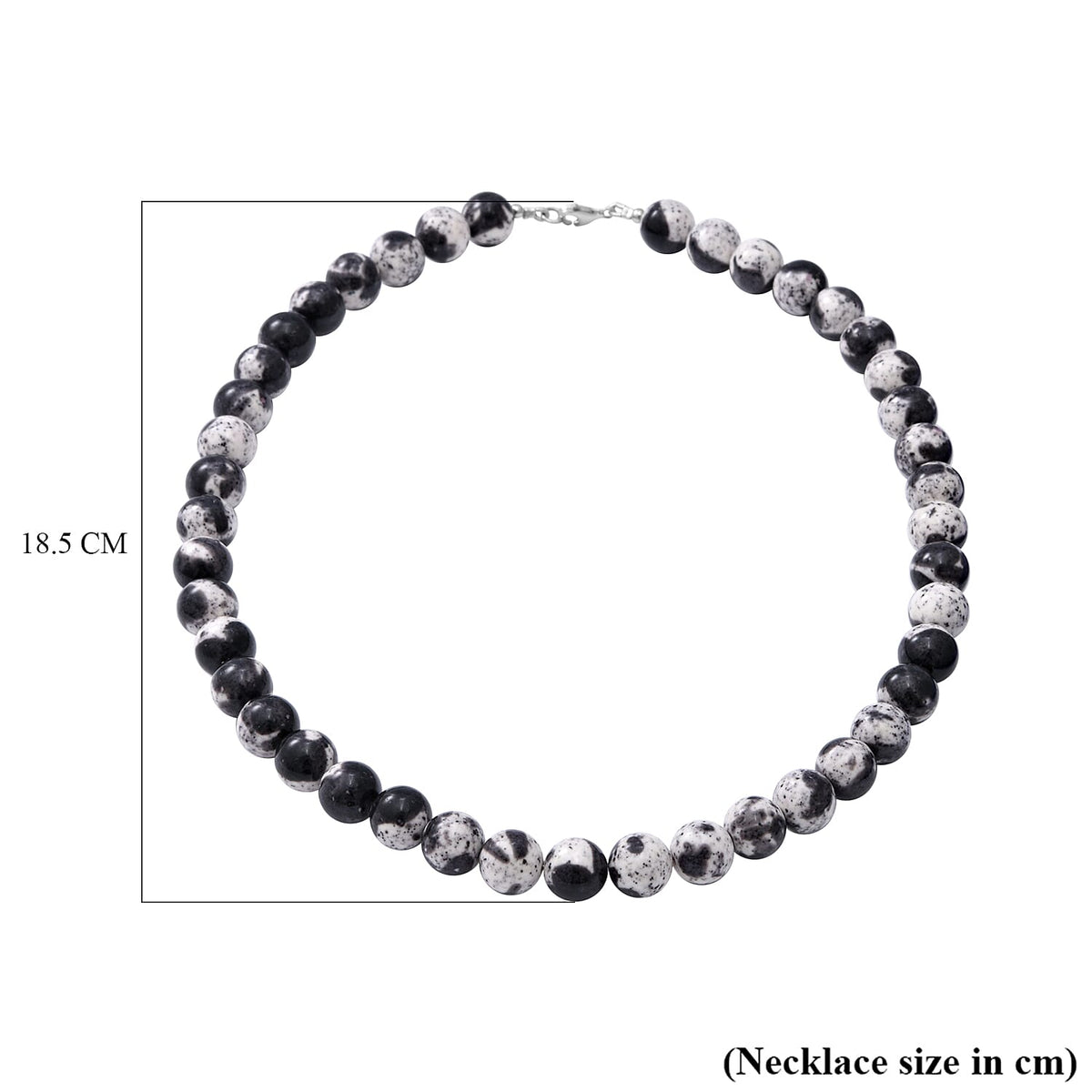 Multi Jasper Beads Necklace (Size - 20) in Rhodium Overlay Sterling Silver 300.00 Ct. 8962217 5