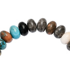 Aurora Collection - Multi Jasper Bracelet (Size 7.5 Strachable) 150.00 Ct.