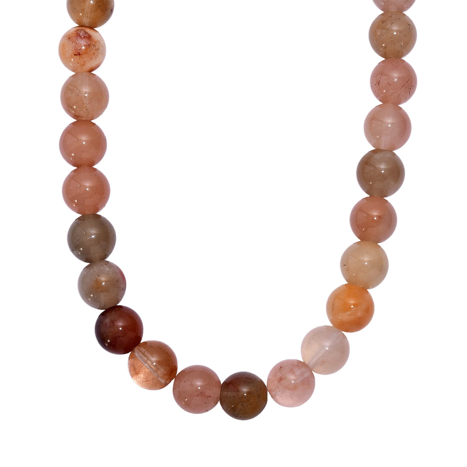 Multi Moonstone Necklace (Size - 18) in Platinum Overlay 450.00 Ct. 8181889 0