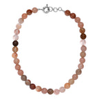 Multi Moonstone Necklace (Size - 18) in Platinum Overlay 450.00 Ct.