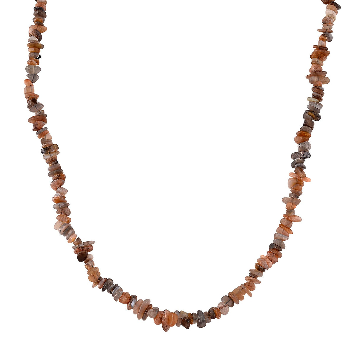 Multi Moonstone Chips Necklace (Size - 32) 353.00 Ct. V32515367 0