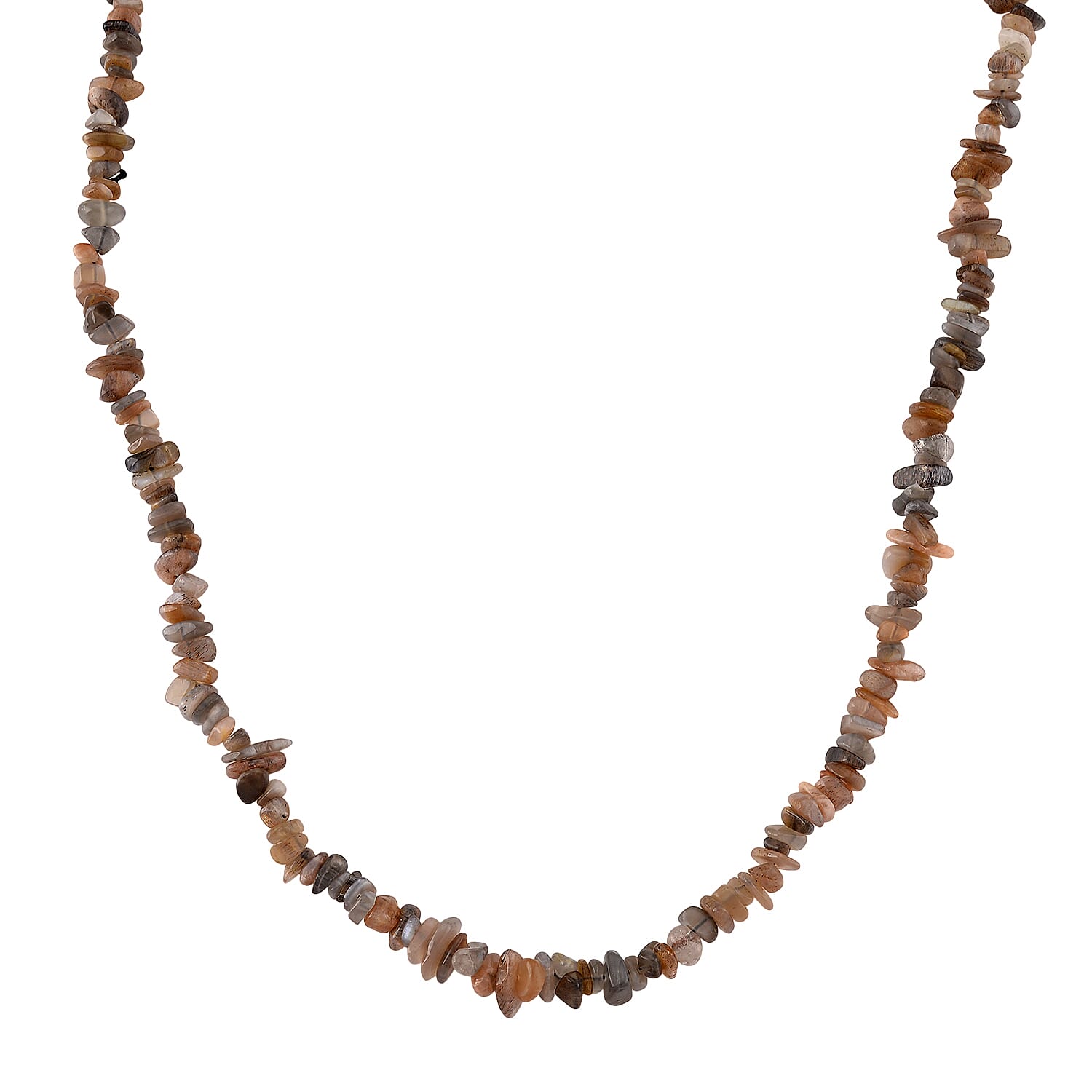 Multi Moonstone Chips Necklace (Size - 32) 353.00 Ct. V32515367 0