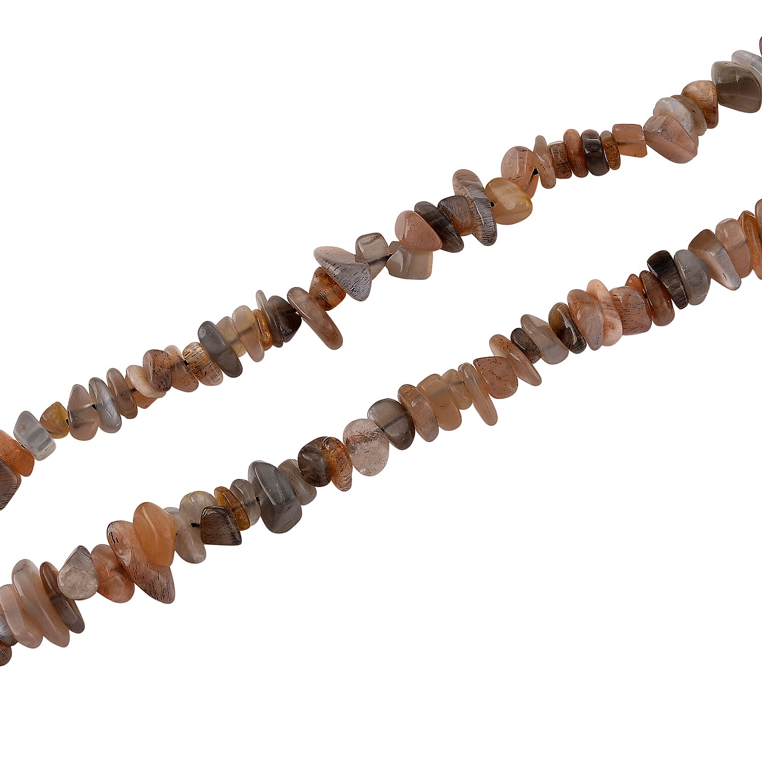 Multi Moonstone Chips Necklace (Size - 32) 353.00 Ct. V32515367 4