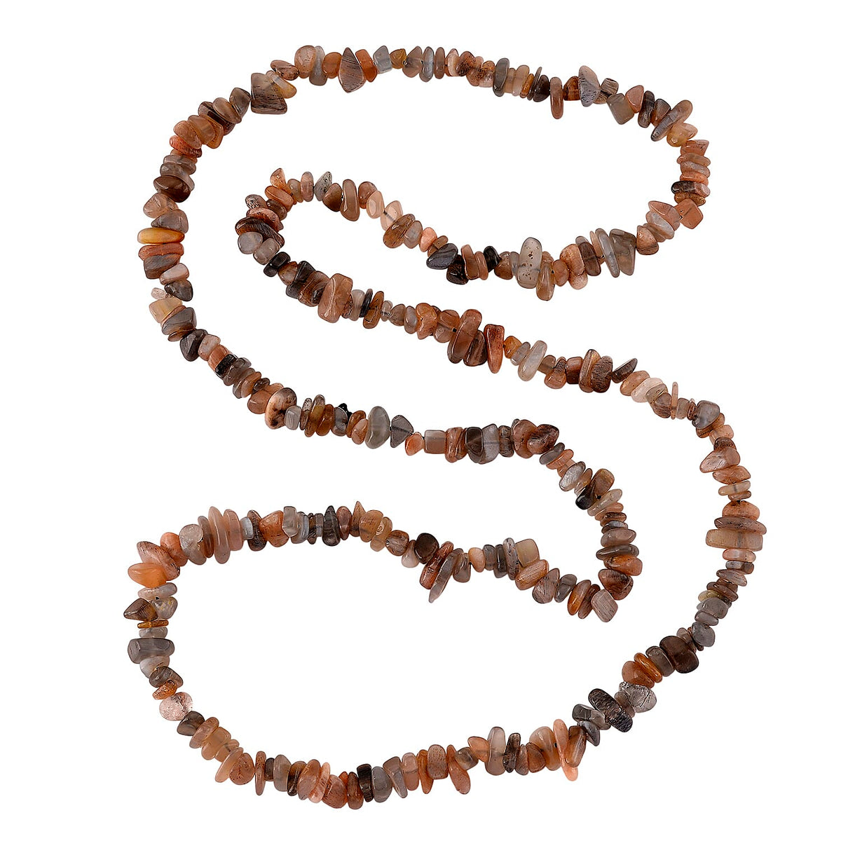 Multi Moonstone Chips Necklace (Size - 32) 353.00 Ct. V32515367 5