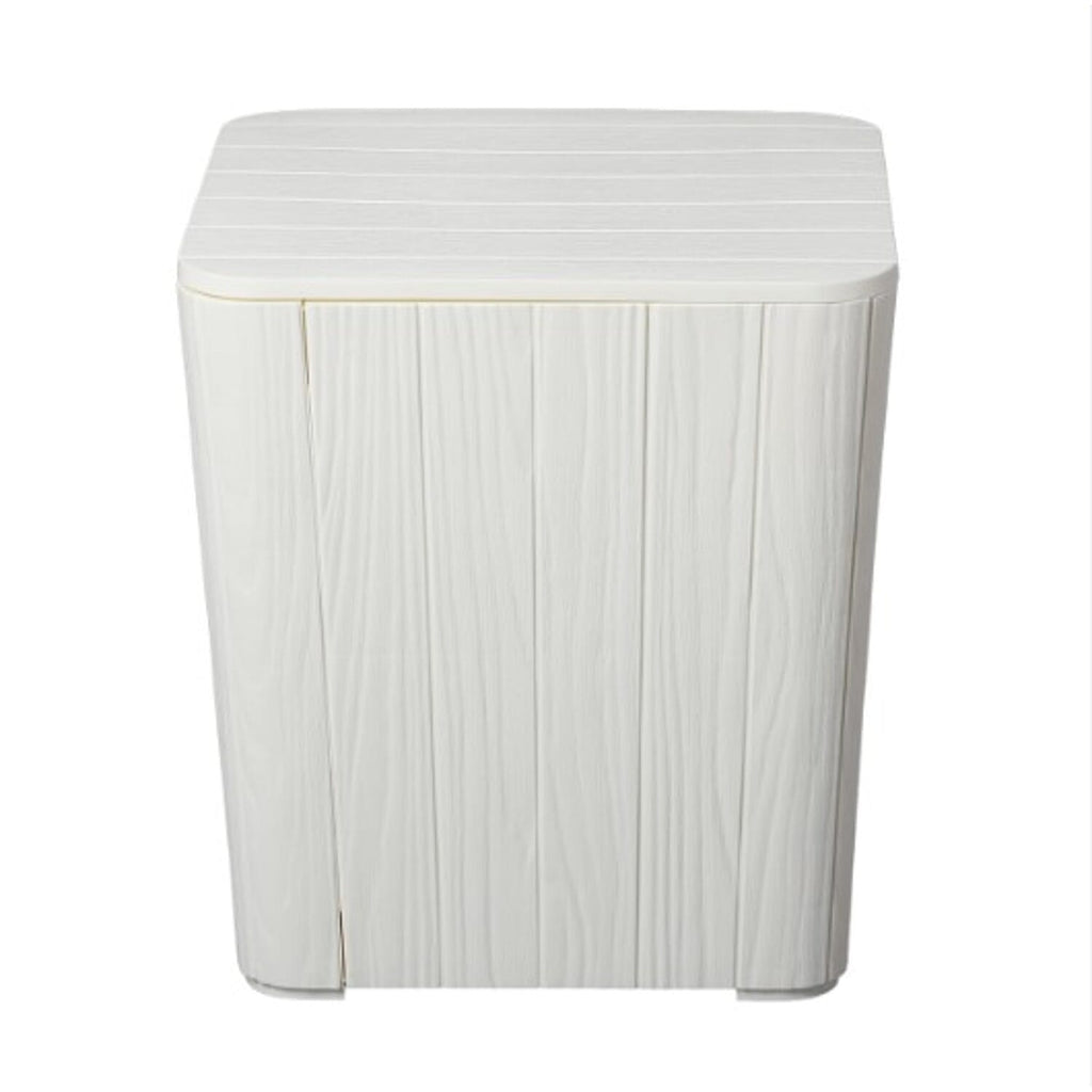 Garden Storage Table (Size 42x39x39 Cm- 43L) - UV Protected and Weather Resistance - Off White